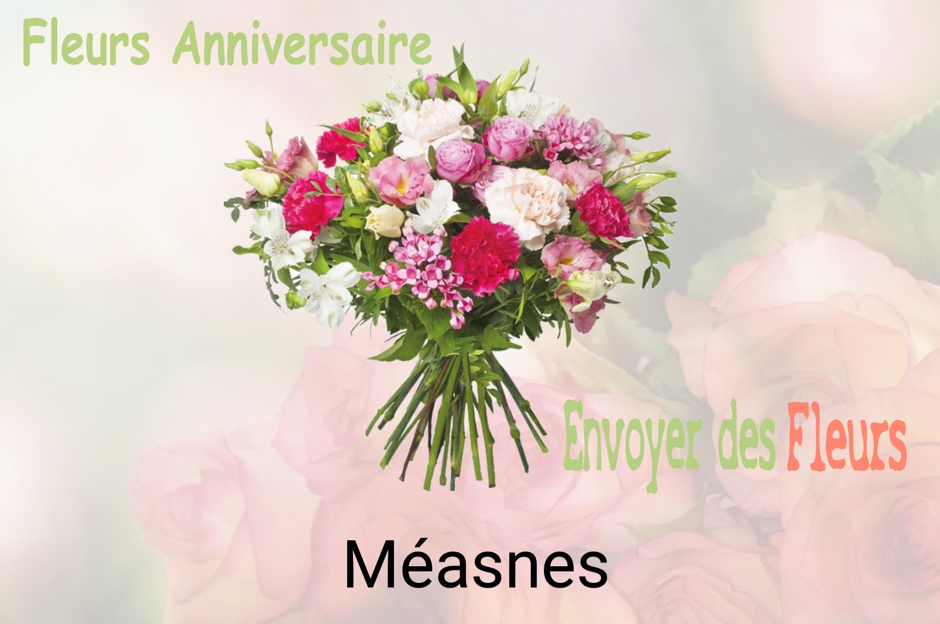 Bouquet de fleurs d’anniversaire livré à Méasnes