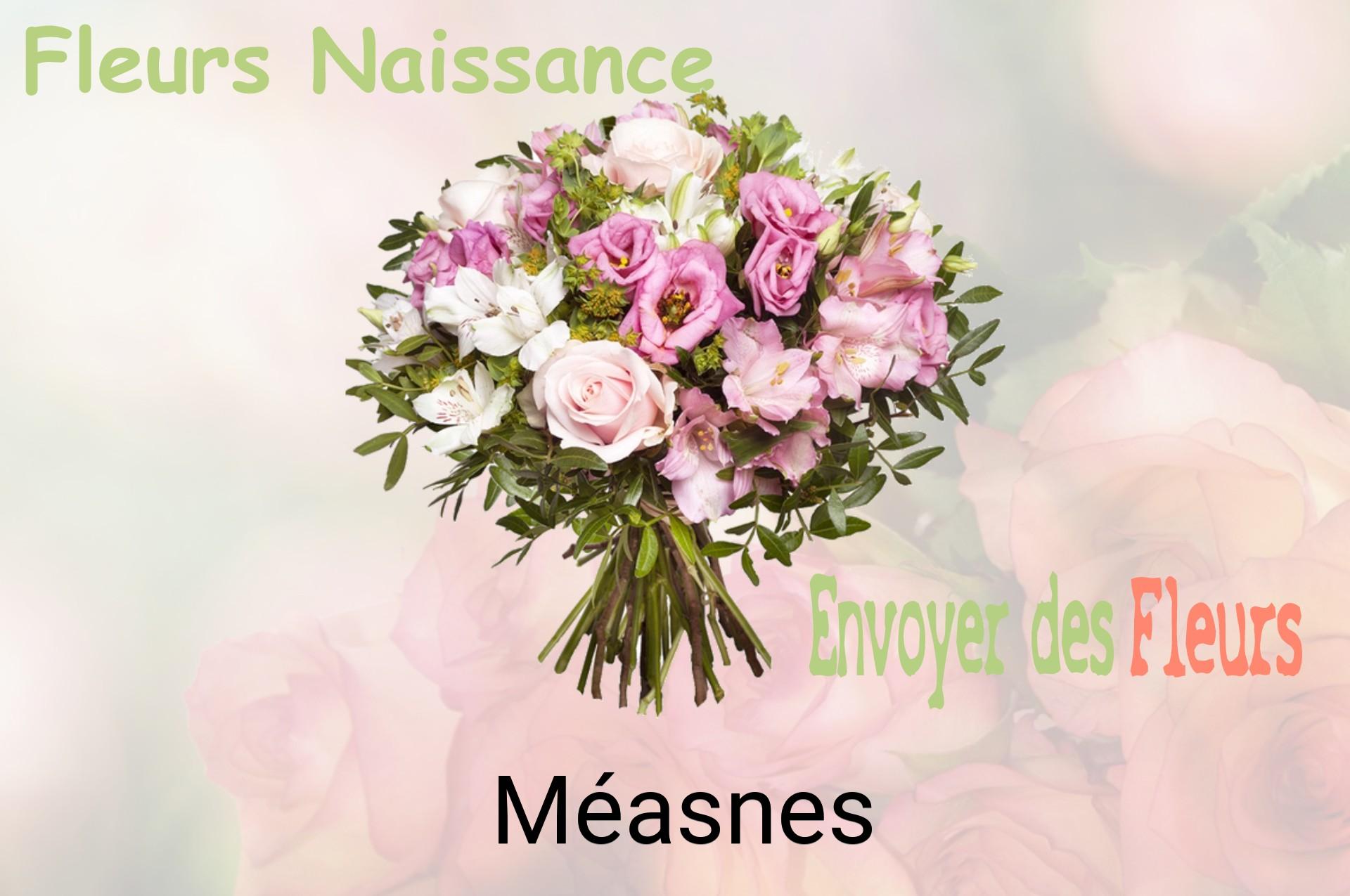 Bouquet de fleurs de naissance livré à Méasnes